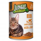 Jungle консервы для взрослых кошек с ягненком в желе 415 г